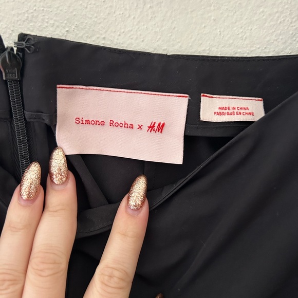 Simone Roscha x HM asymmetrical skirt with pearl detailing - Picture 4 of 4